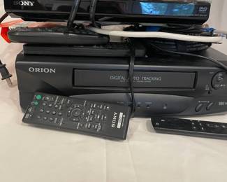 e Sony DVD Player and Orion Cassette Recorder VHS Bundle with Fire Stick