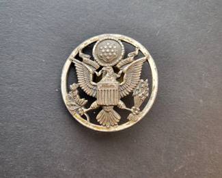 zz Vintage U.S. Great Seal Metal Button with Clutch Back