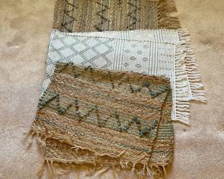 d Woven Bohemian Style Rugs with Geometric Patterns