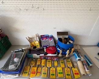zz Mixed Painters Lot with New and Used Supplies