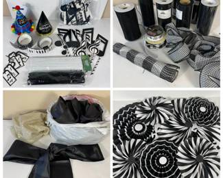 d Black and White Musical Themed Party Supplies
