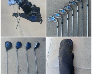g Womens Dunlop DDH Golf Club Set with Wilson Stand Bag, Travel Bag  Backpack Straps