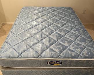 f Queen Beadframe Bed with DeepSleep Mattress and Box Springs