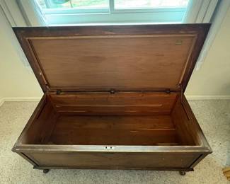 f CaswellRunyon Co. Antique Hope Chest with Distressed Lid