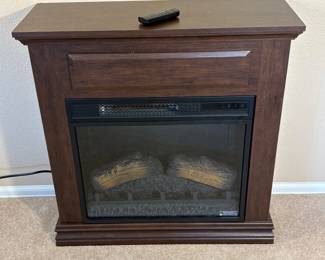 f Twin Star Home Electric Fireplace Heater with Remote Control