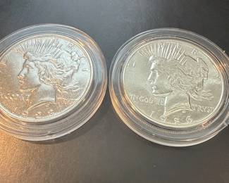 1923 and 1926S Peace Dollars