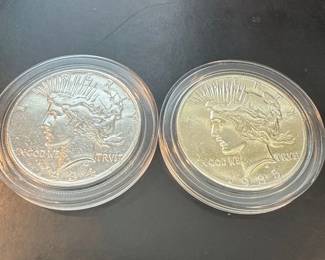 1934S and 1935S Peace Dollars