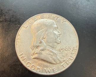 1963 Ben Franklin Half Dollar