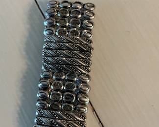 Estate Style Silver Tone Link Bracelet