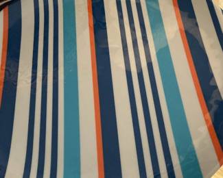 Pottery Barn CHESAPEAKE Stripe Melamine Salad Plate
