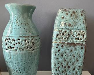 Mid-Century Drip Glaze Ceramic Vase