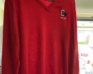 Vintage Ohio State Buckeyes V-Neck Acrylic Sweater