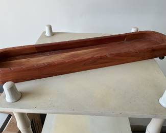 Carved Wooden Dough Bowl