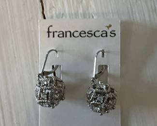 Francesca's Collection Crystal Orb Dangle Earrings