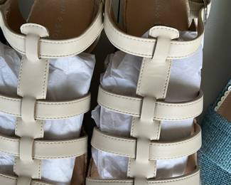 Sun + Stone Women's Strappy Espadrille Wedge Sandals