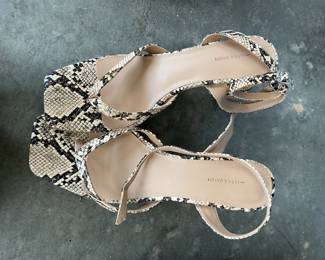 14th & Union Women's Snake Print Strappy Sandals