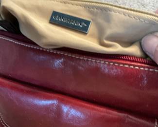 Giani Bernini Red Leather Crossbody Bag