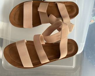Women's Elastic Strap Slide Sandals