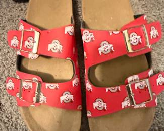 Ohio State Buckeyes Double-Strap Buckle Sandals FOCO