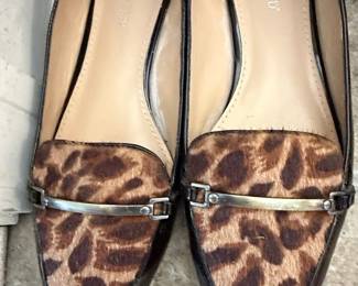 The Limited Leopard Print Pointed Toe Flats