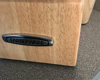 Farberware Triple Rivet Knife Set with Wooden Block