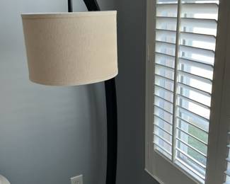 Modern Arc Floor Lamp with Drum Shade