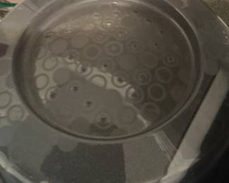 Plastic Microwave Food Cover with Embossed Pattern