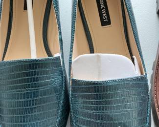 Nine West Lizard Embossed Loafers