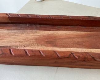 Carved Wooden Dough Bowl