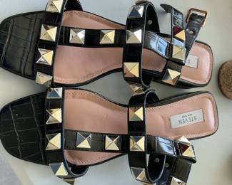 STEVEN New York Studded Gladiator Sandals