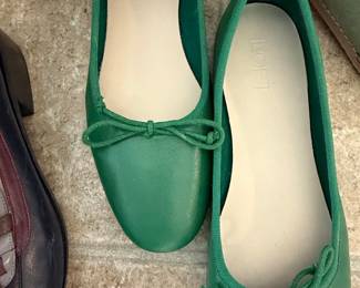 LOFT Women's Green Ballet Flats