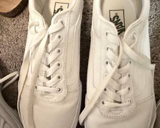 Vans Old Skool White Canvas Sneakers