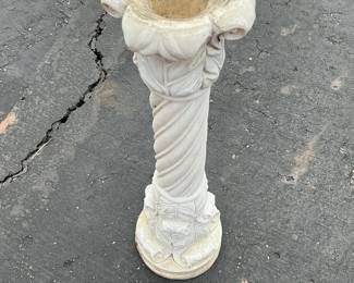 Cherub Angel Column Pedestal Planter