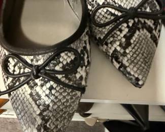 Sam Edelman Esmira Bow Ballet Flats in Snake Print