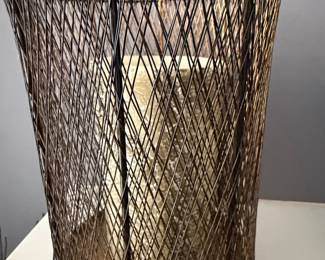 Woven Wire Waste Basket