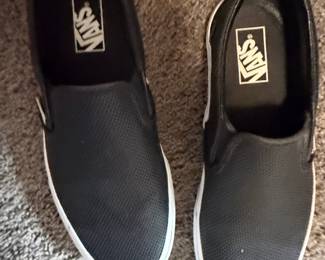 Vans Classic Slip-On Perforated Leather Sneakers