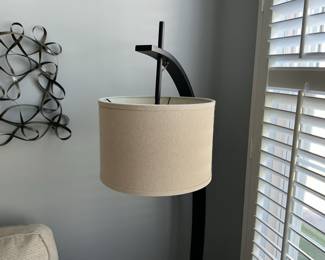 Modern Arc Floor Lamp with Drum Shade