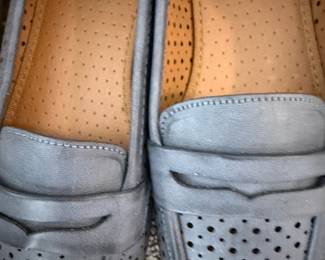 Women's Perforated Penny Loafer Shoes