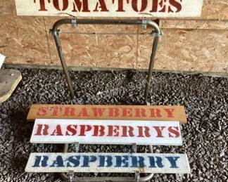Fruit & Vegetable Stand Sign