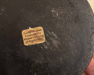 INFORMATION OF BLACK AND TAN VASE