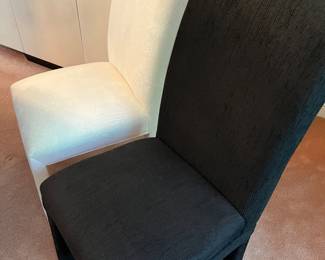 BLACK AND WHITE CHAIRS