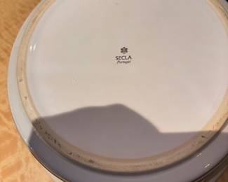 SECLA PORTUGAL WHITE COVERED CASSEROLE