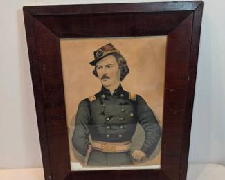 Framed Civil War Soldier Print