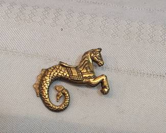 Vintage Seahorse Brooch