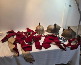 Knights Of Pythias Helmets And Sashes Lot