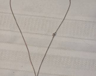 Sterling Necklace With Tank Pendant
