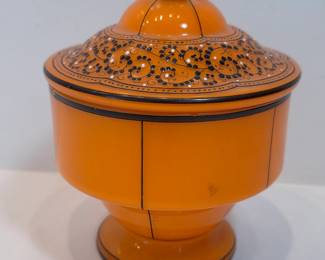 Czech Glass Candy Dish