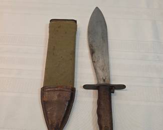 WWI Bolo Knife With Sheath