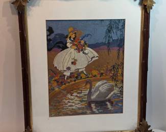 Antique Watercolor Unsigned