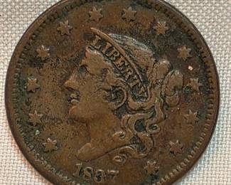 1837 Large Cent